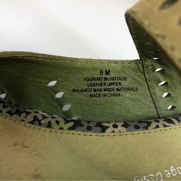 Jambu Green & Black Breathable Comfort Wedges | Leather and Rubber - Picture 7 of 8